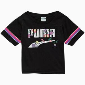 Puma Jersey Shirt sz M (8-10) Short Sleeve Jersey Streetwear Floral